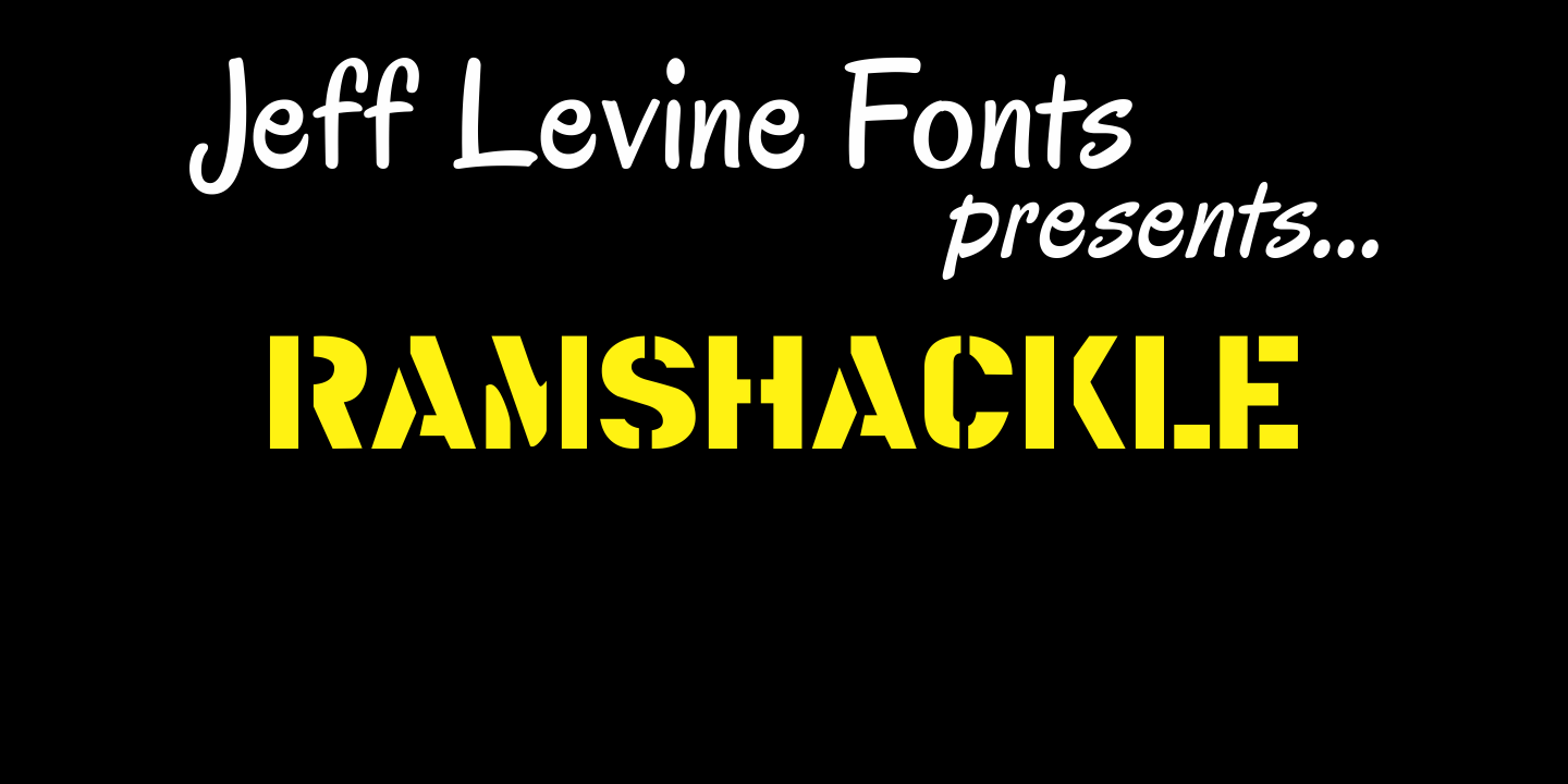 Ramshackle Font Poster #1
