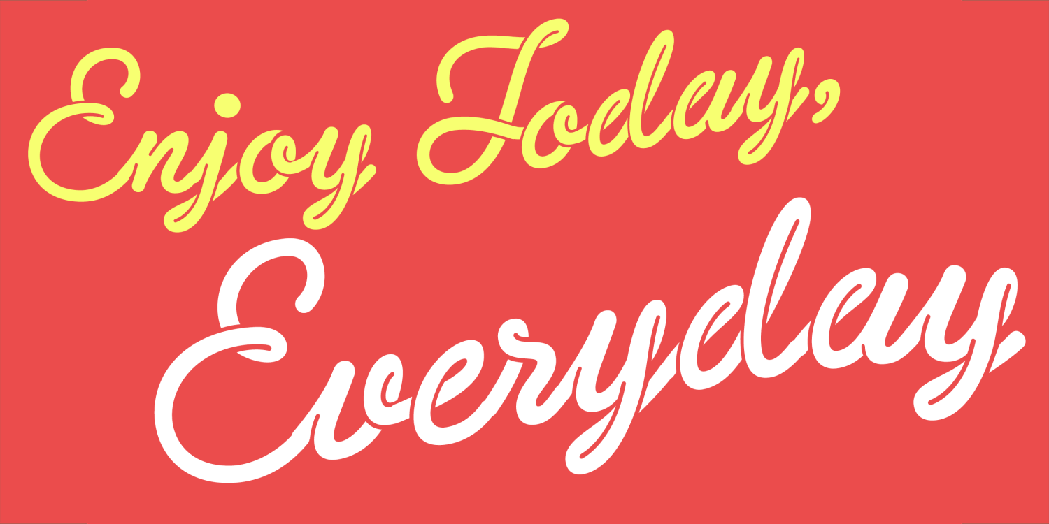 Sneaker Script Font Poster #7