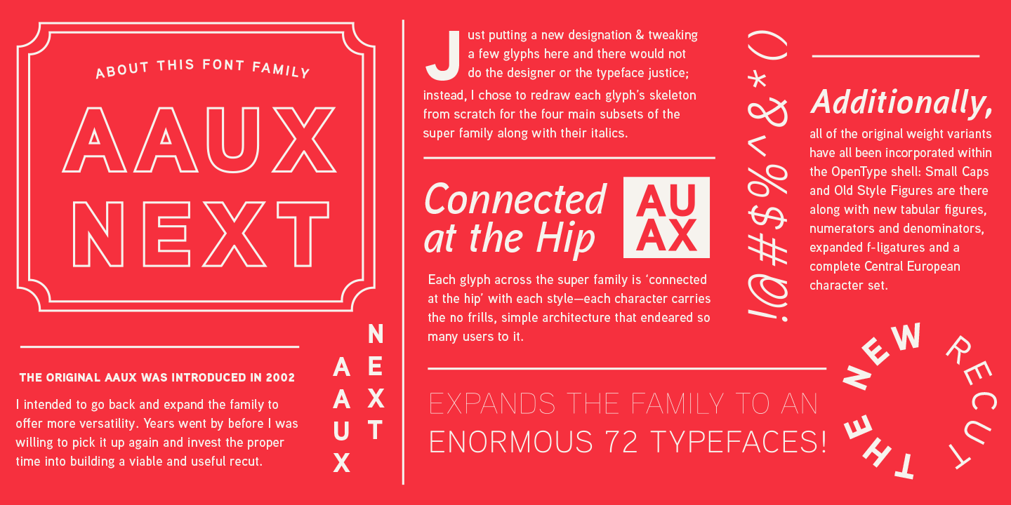 Aaux Next Font Poster #1
