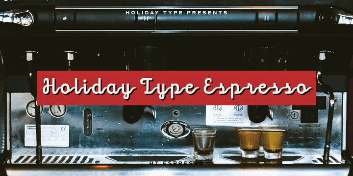 HT Espresso Font Poster #1