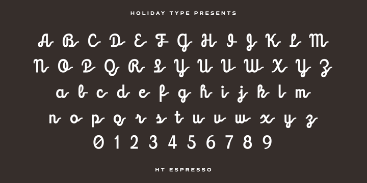 HT Espresso Font Poster #1