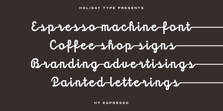 HT Espresso Font Poster #1