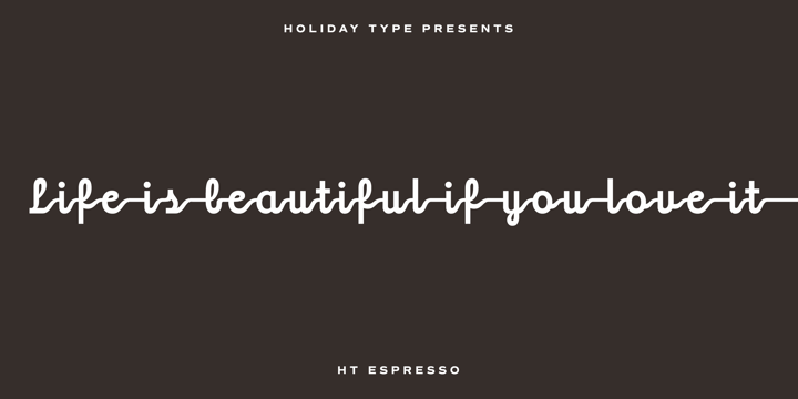HT Espresso Font Poster #1