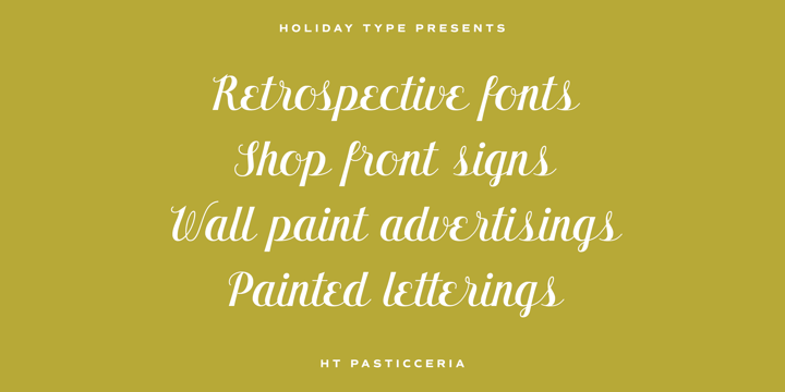 HT Pasticceria Font Poster #1