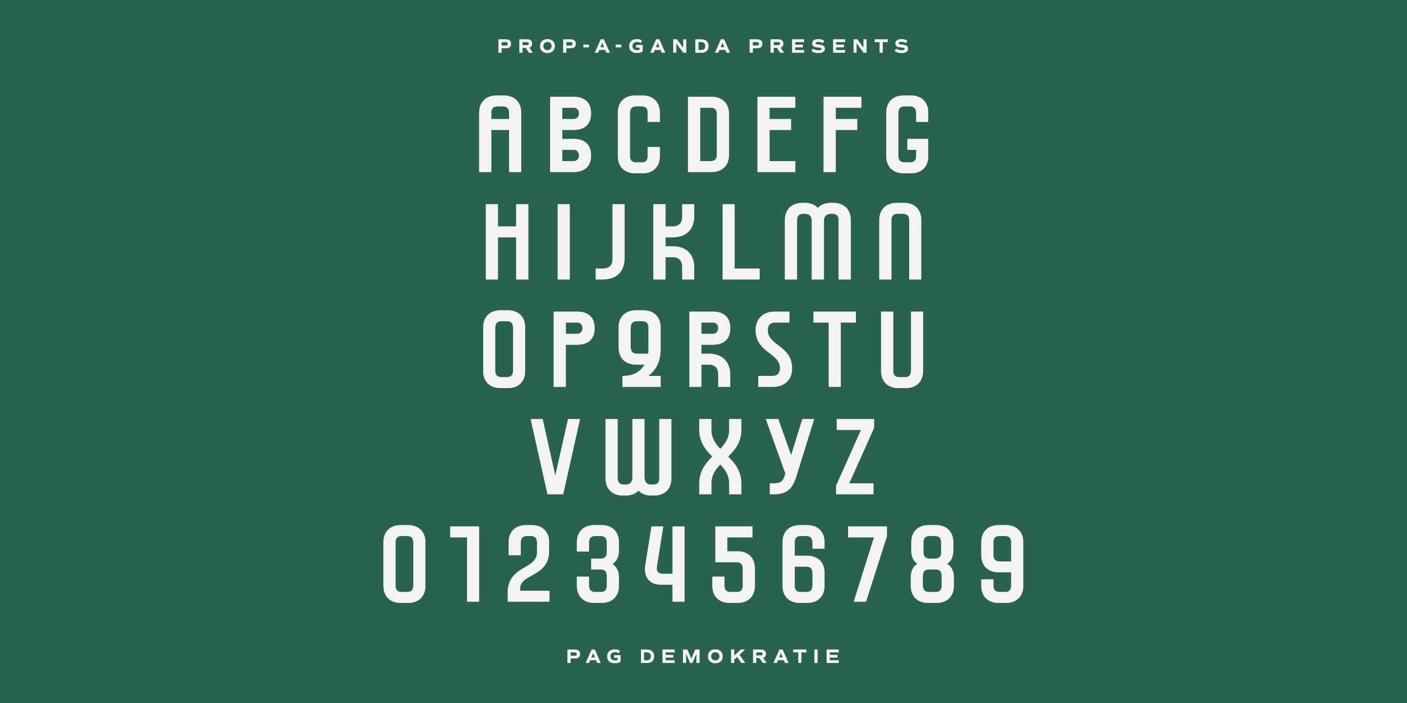 PAG Demokratie Font Poster #1