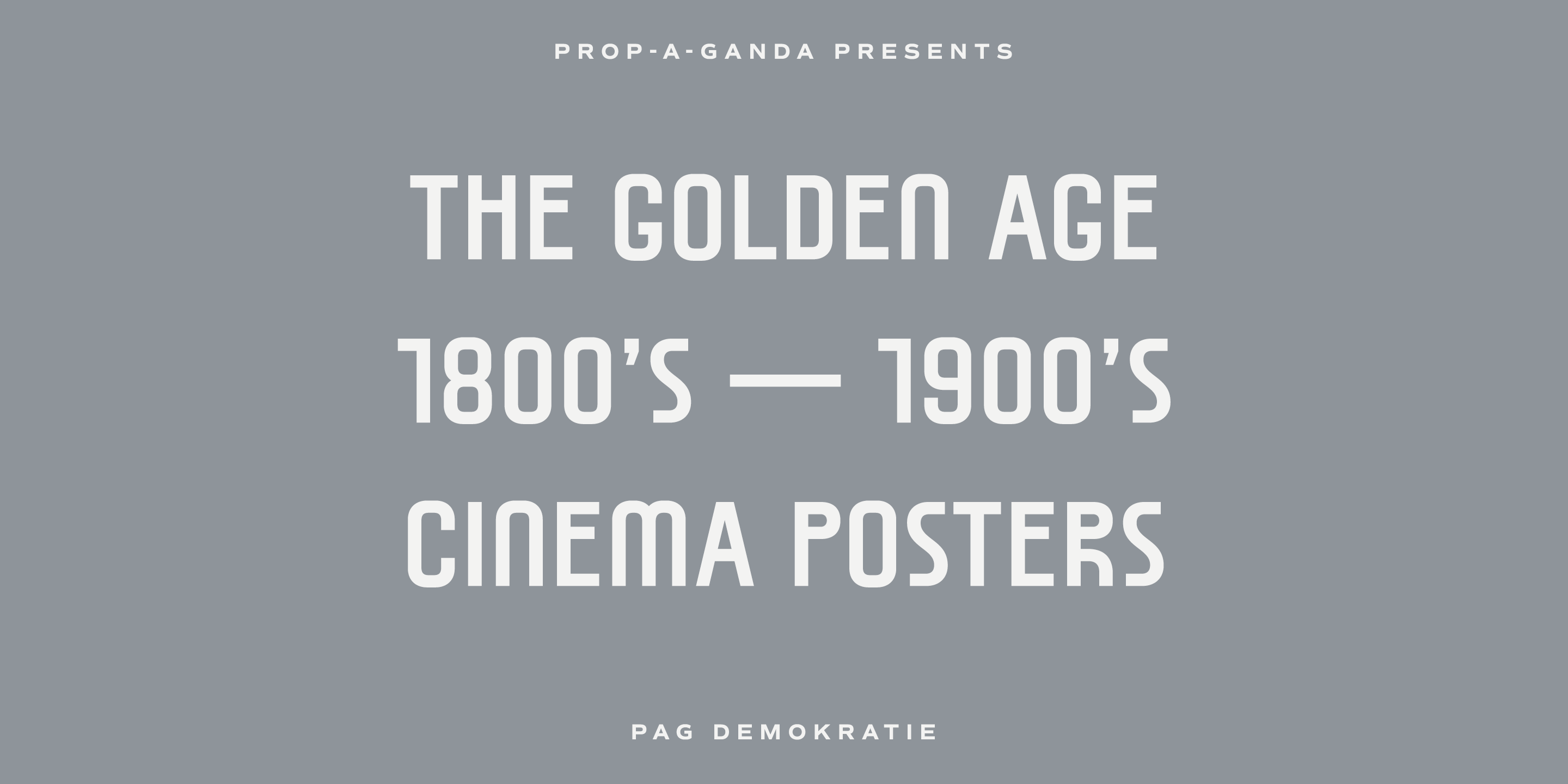 PAG Demokratie Font Poster #1