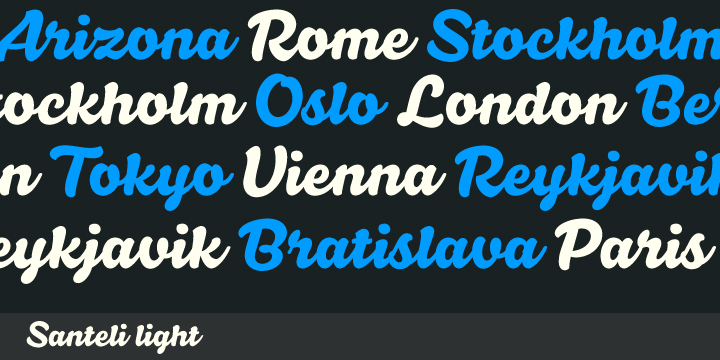 Santeli Font Poster #1