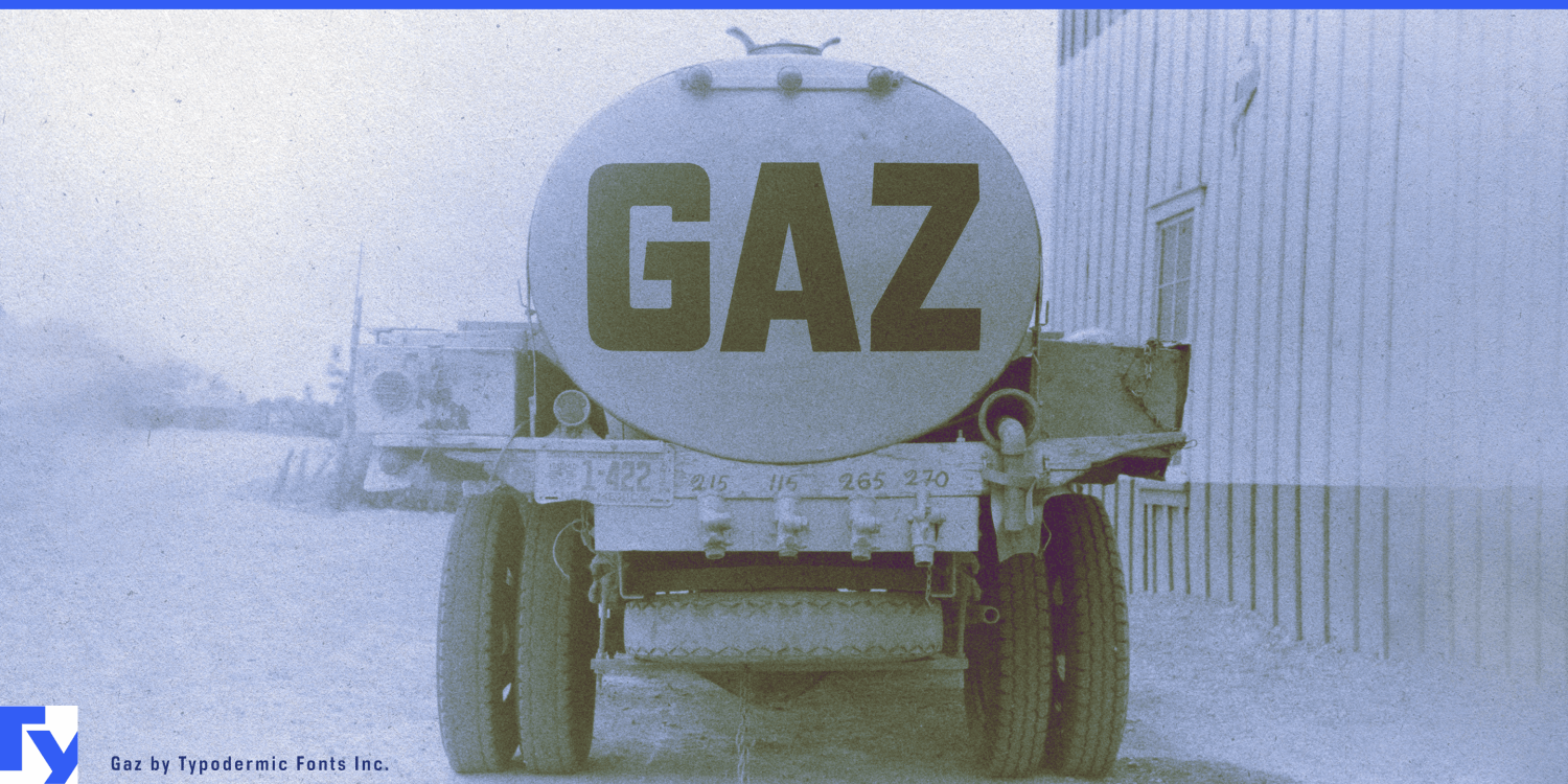 Gaz Font Poster #1