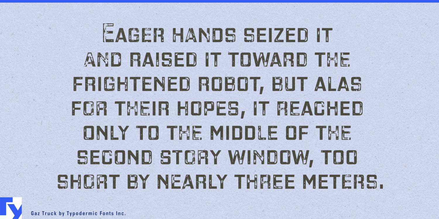 Gaz Font Poster #1