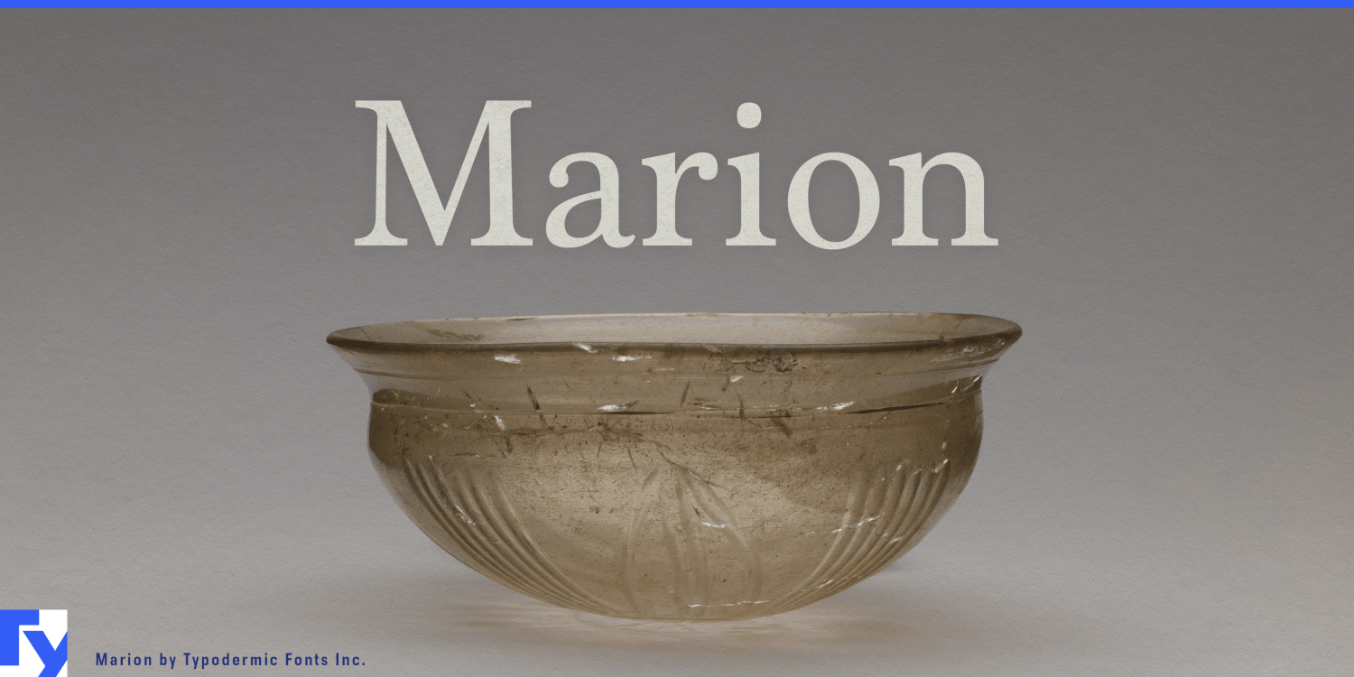 Marion Font Poster #1