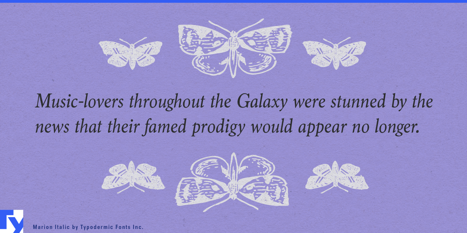 Marion Font Poster #1