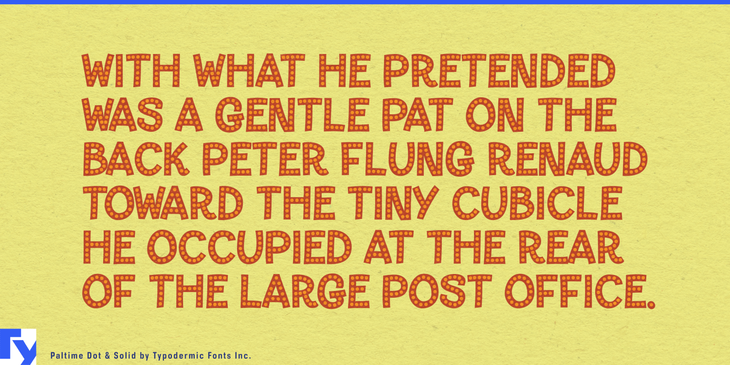Paltime Font Poster #1