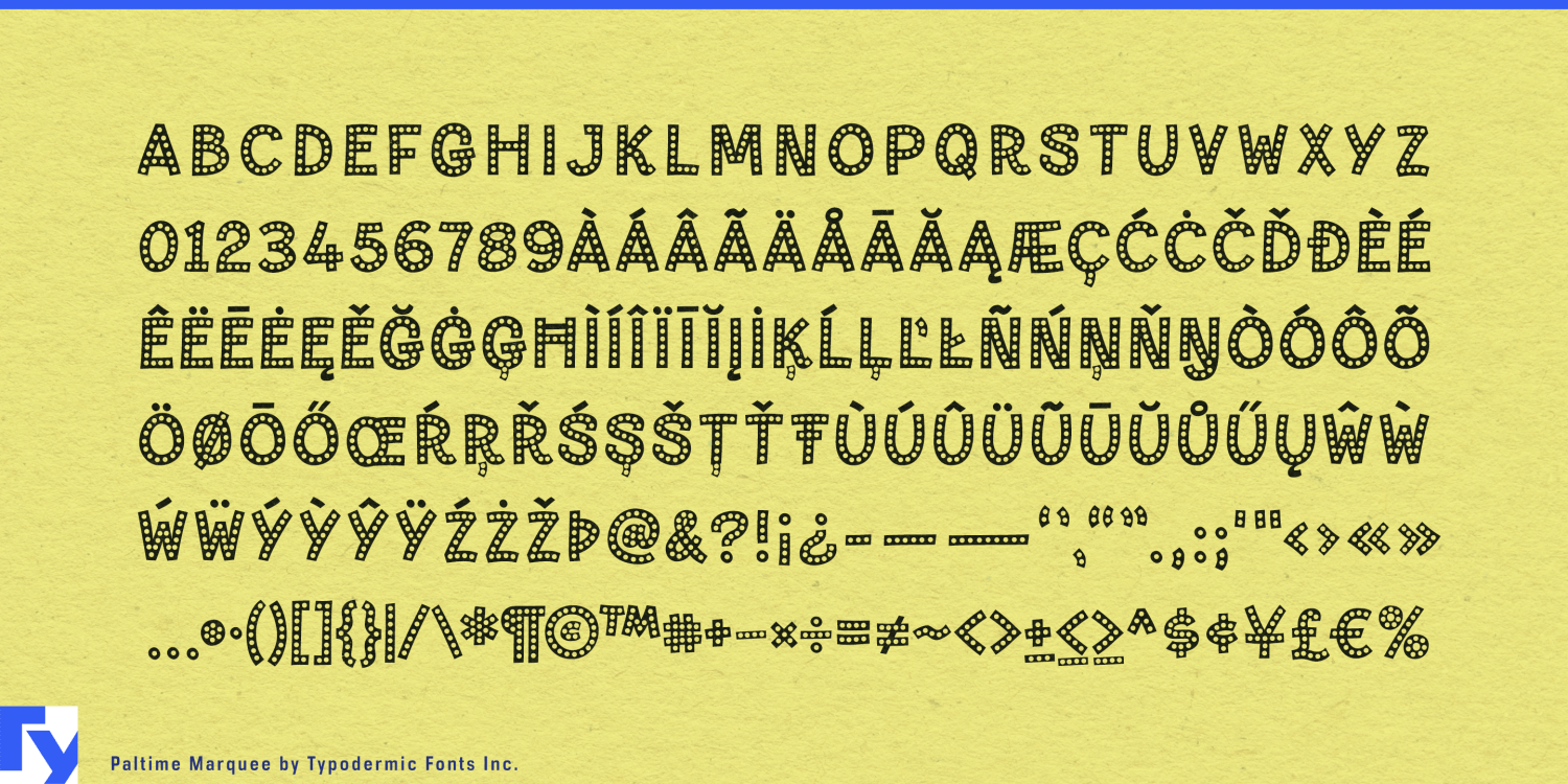 Paltime Font Poster #1