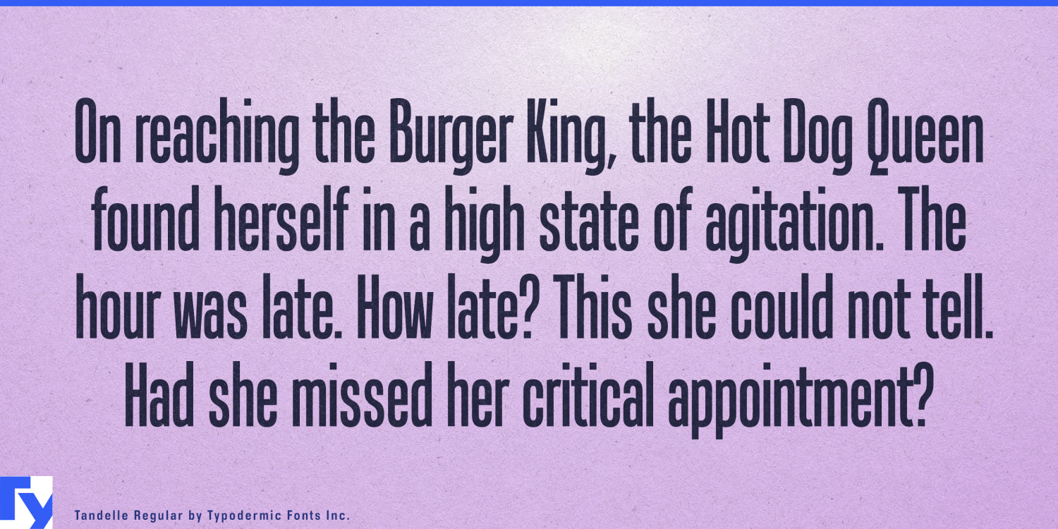 Tandelle Font Poster #1