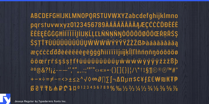 Jesaya Font Poster #1