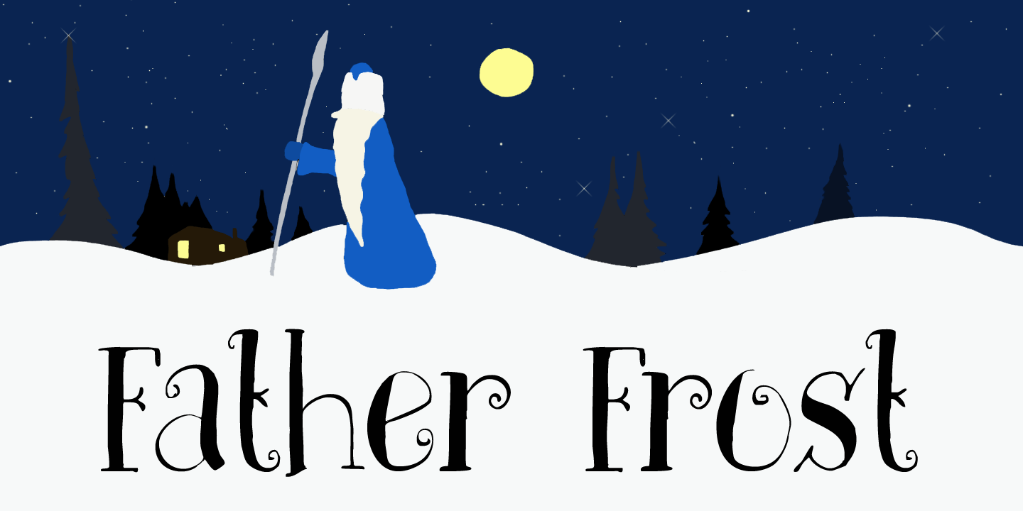 Father Frost Font Poster #1