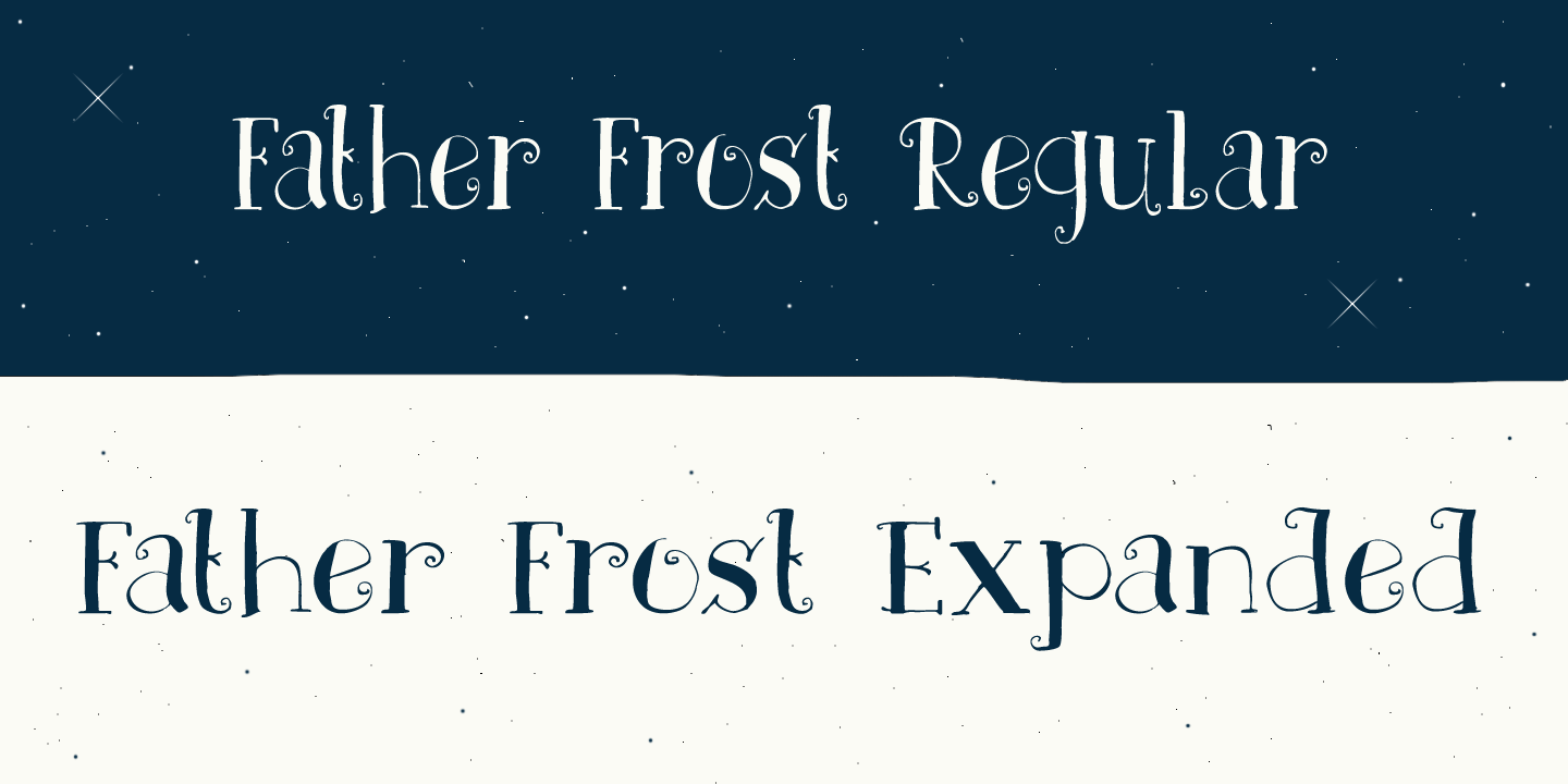 Father Frost Font Poster #1