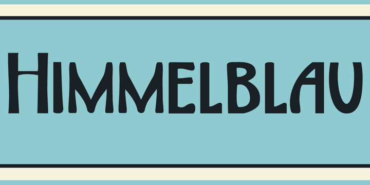 Himmelblau Font Poster #1
