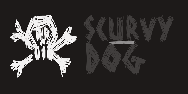 Scurvy Dog Font Poster #1
