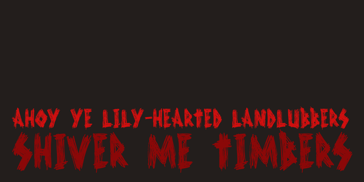 Scurvy Dog Font Poster #1