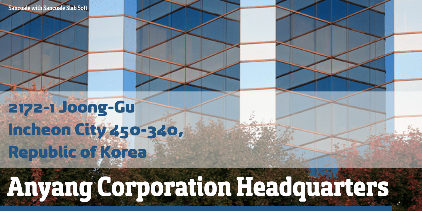 Sancoale Slab Soft Font Poster #1