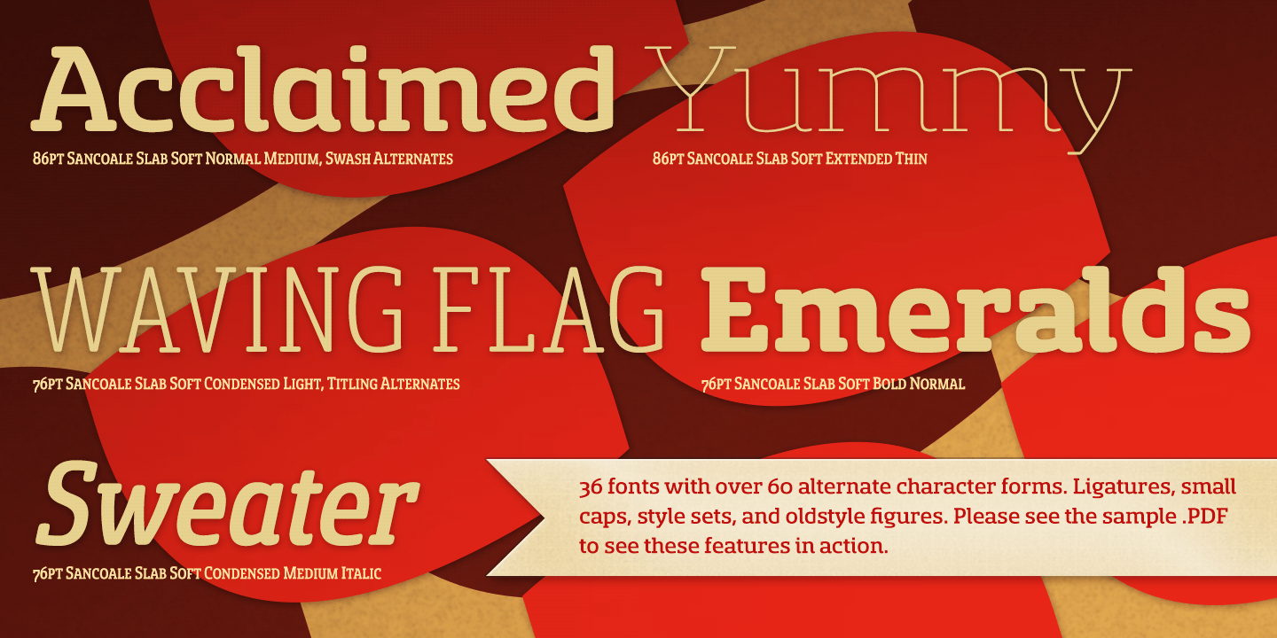 Sancoale Slab Soft Font Poster #1