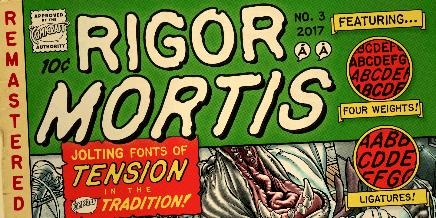 Rigor Mortis Font Poster #1