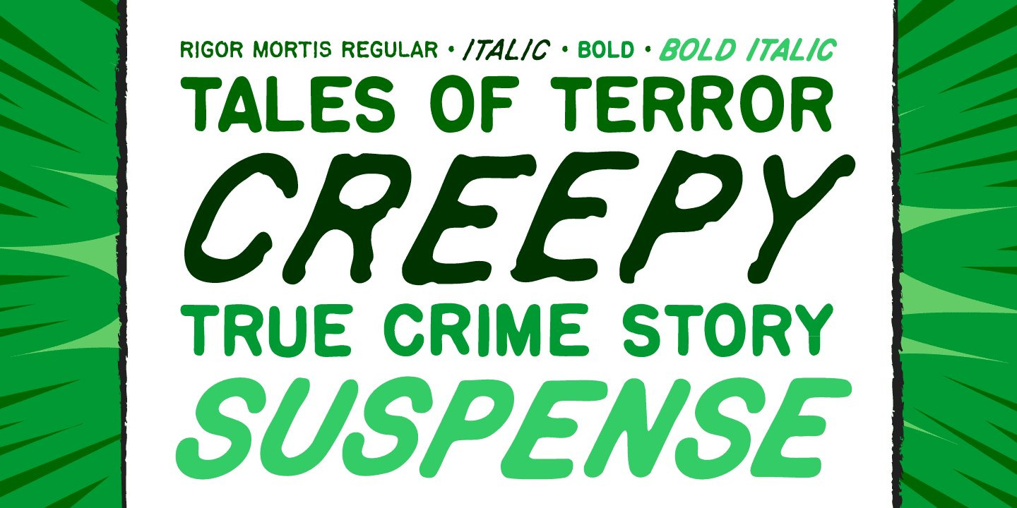 Rigor Mortis Font Poster #1