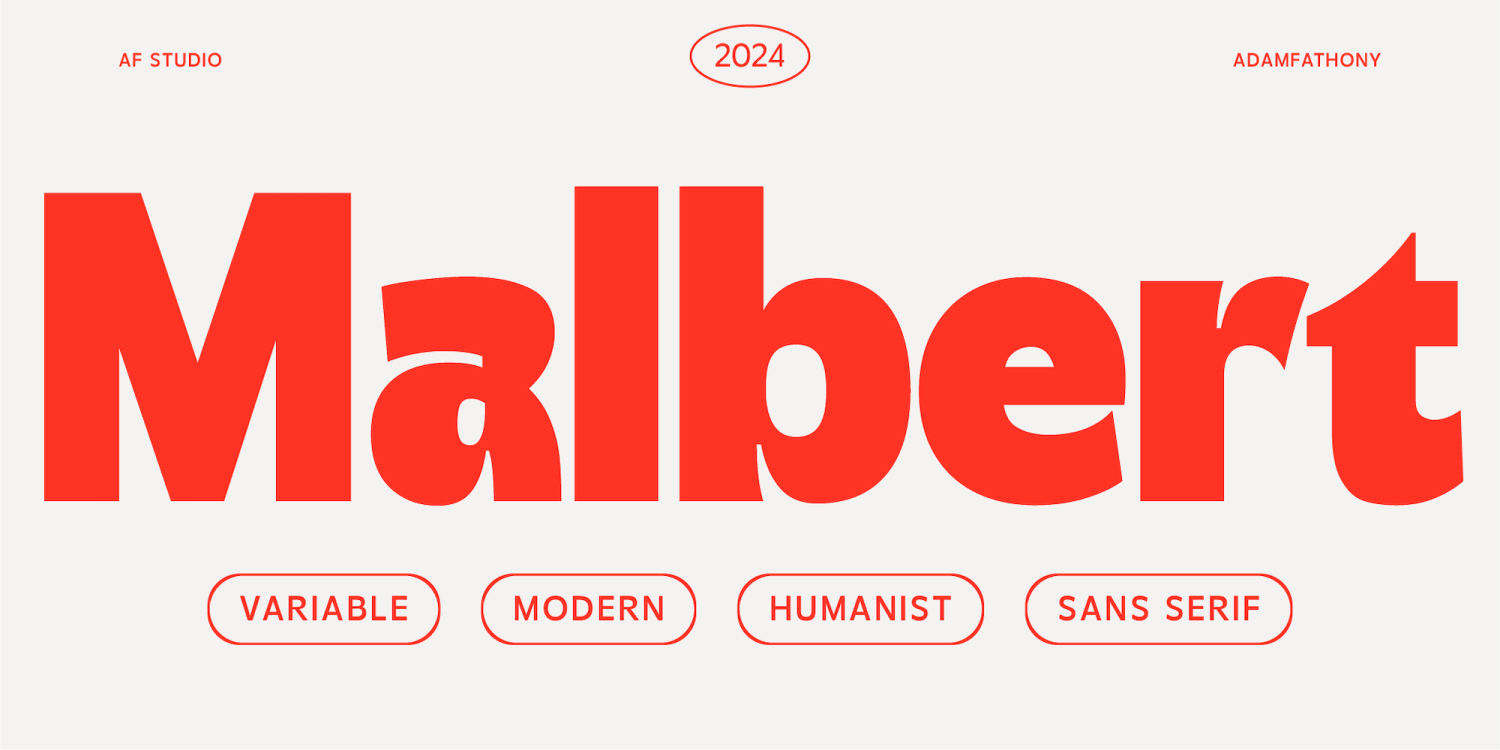 Malbert Font Family Poster