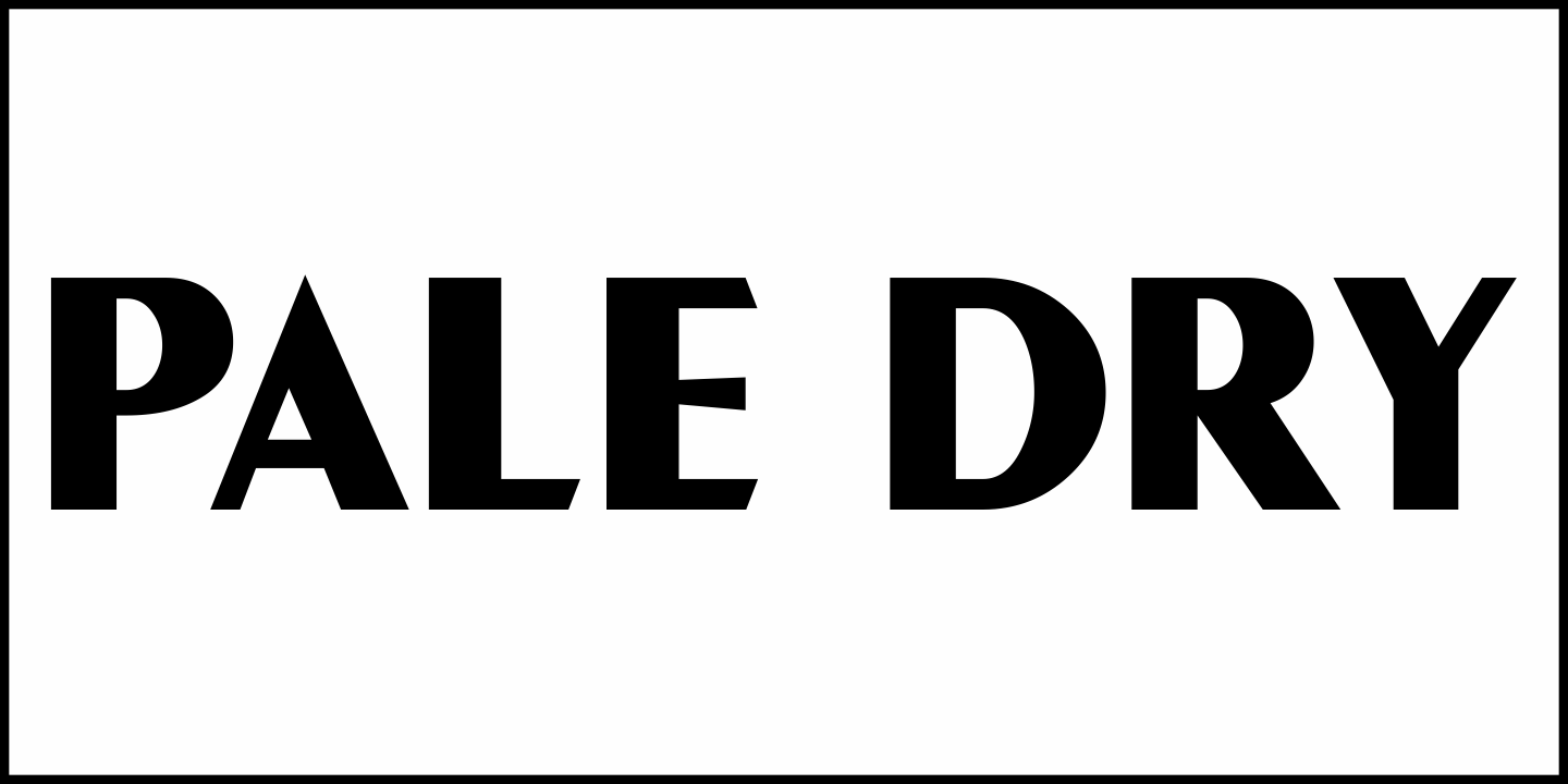 Pale Dry JNL Font Poster #2