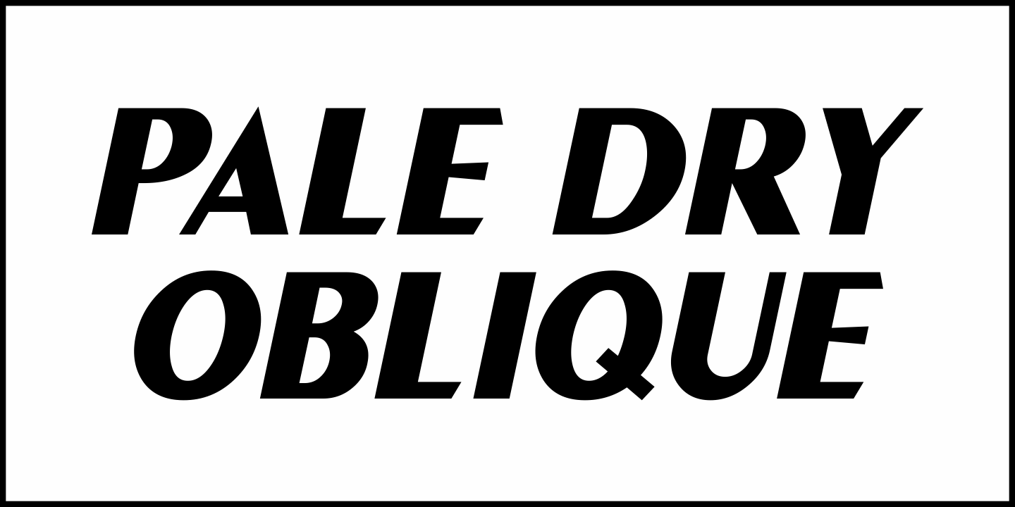 Pale Dry JNL Font Poster #4