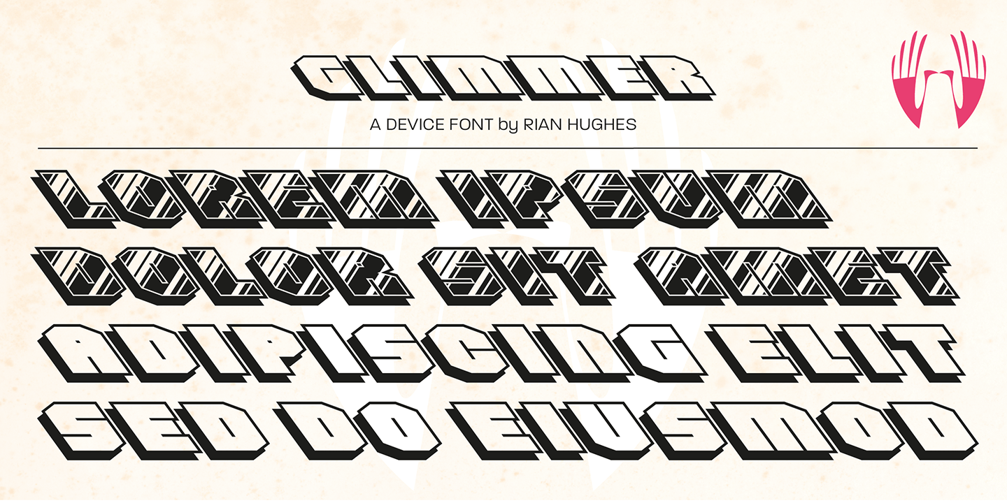 Glimmer Font Poster #1