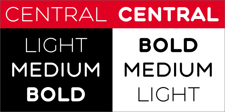 Central Font Poster