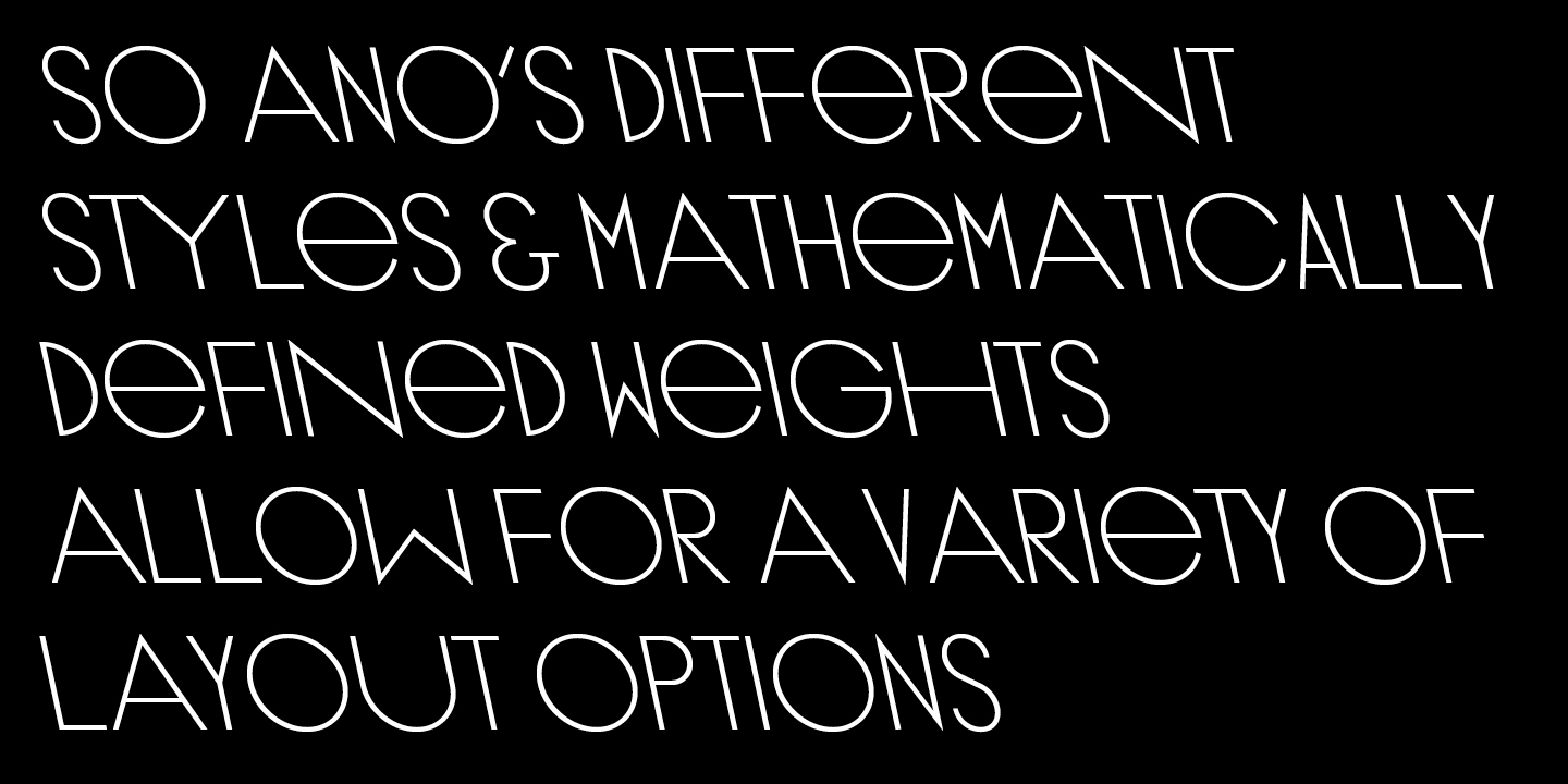 Ano Font Poster #1