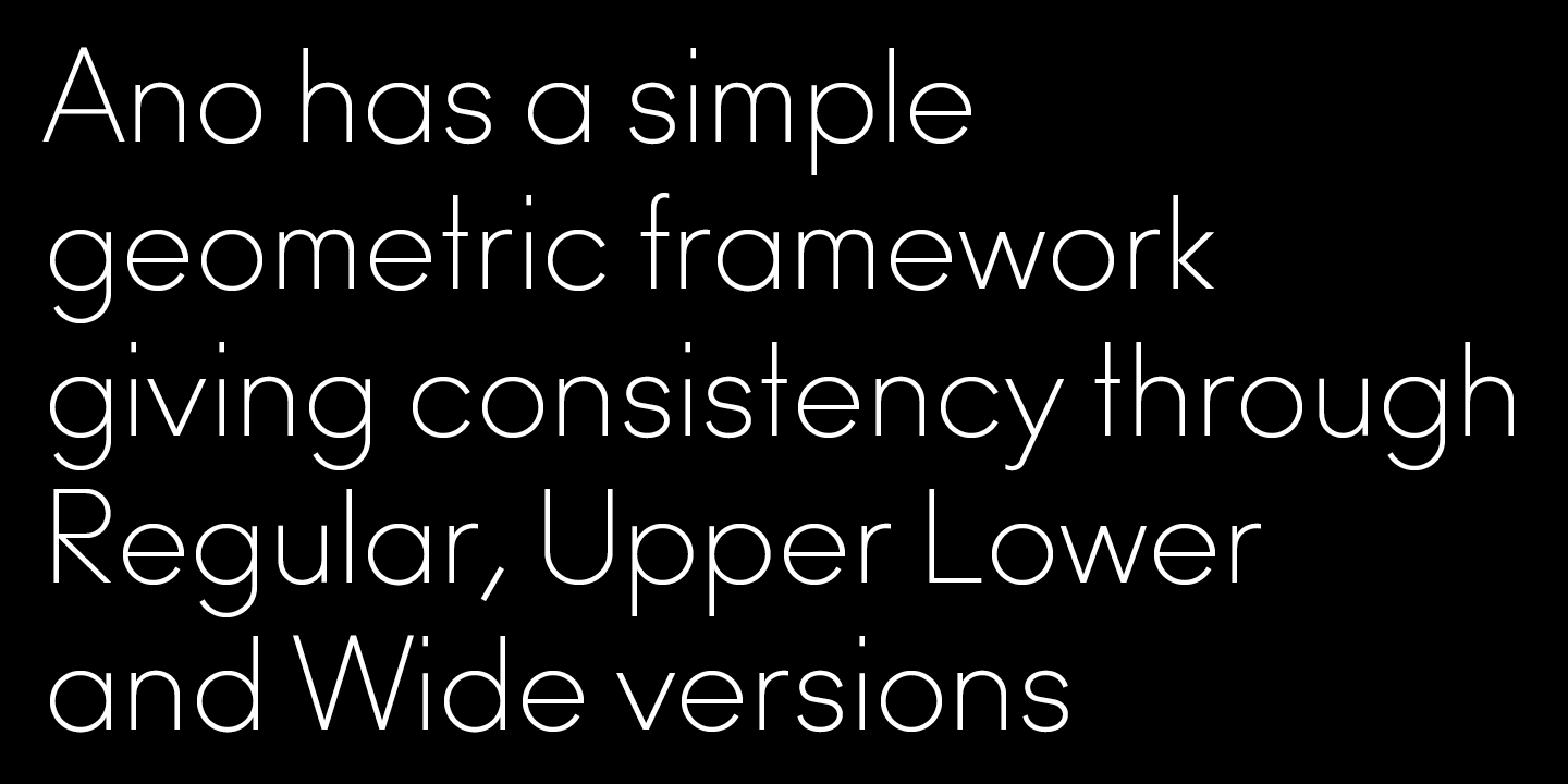 Ano Font Poster #1