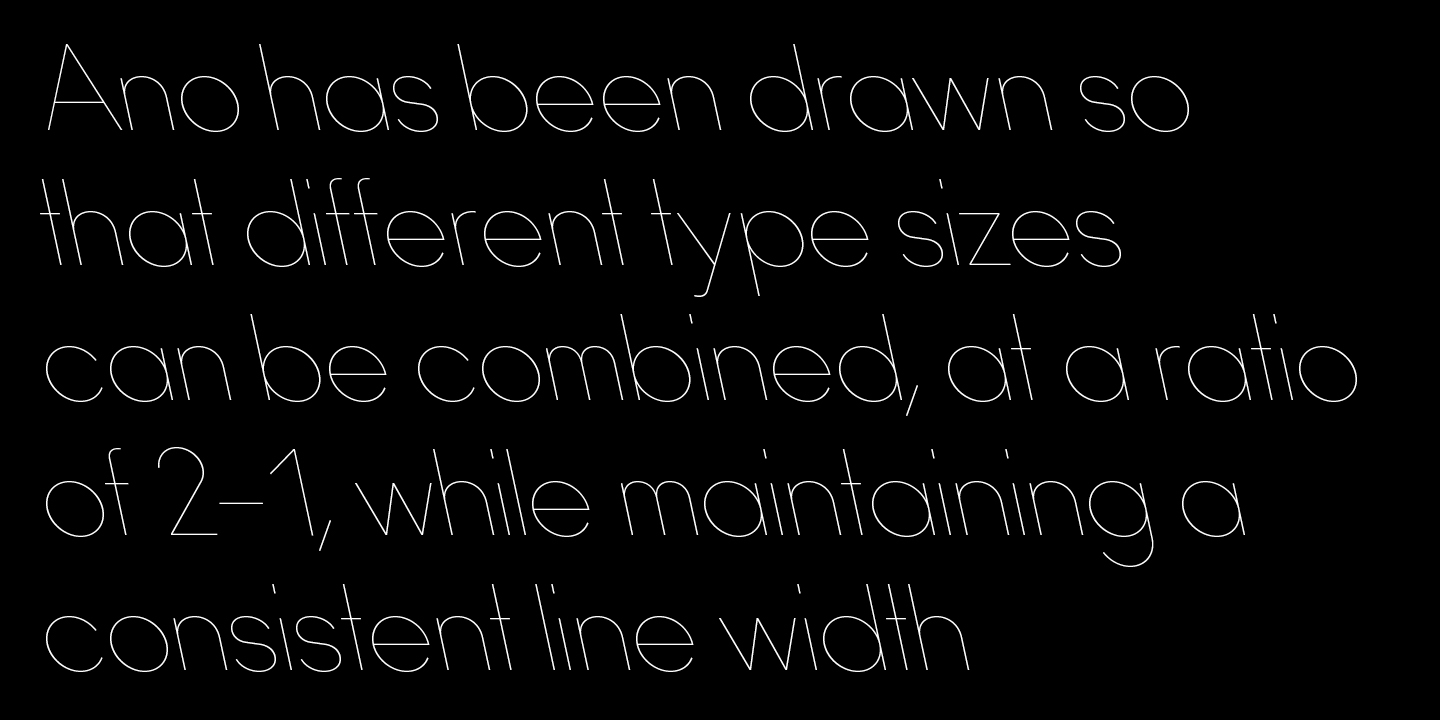 Ano Font Poster #1