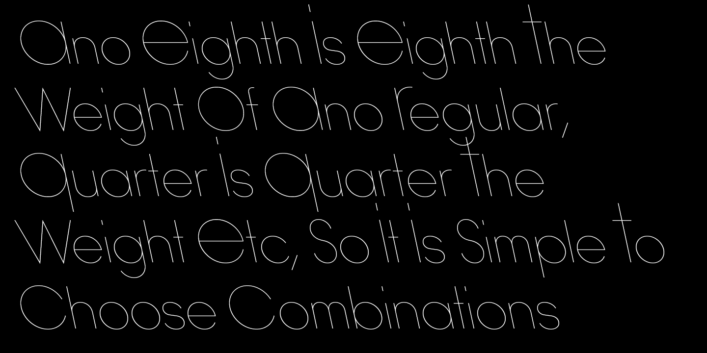 Ano Font Poster #1