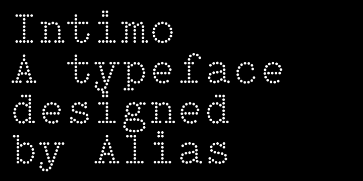 Intimo Font Poster