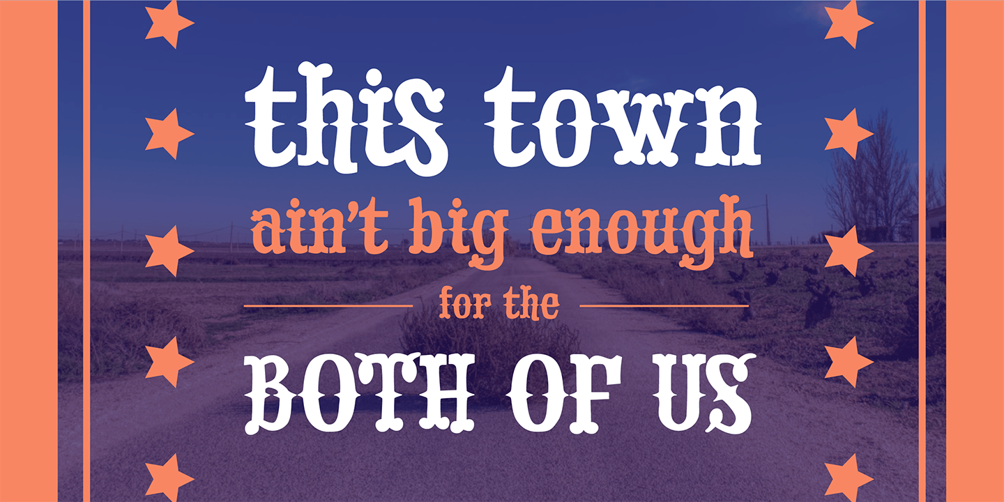Drunk Cowboy Font Poster #1