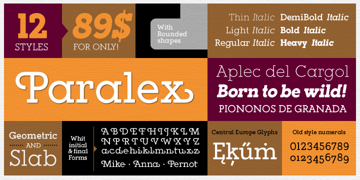 Paralex Font Poster #1