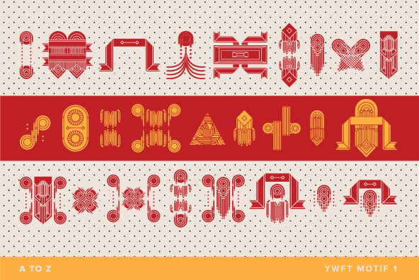 YWFT Motif Font Poster #1