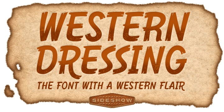 Western Dressing Font Poster #1