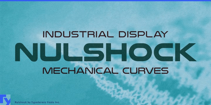 Nulshock Font Poster #1
