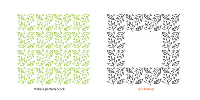 Flower & Leaf Borders Poster