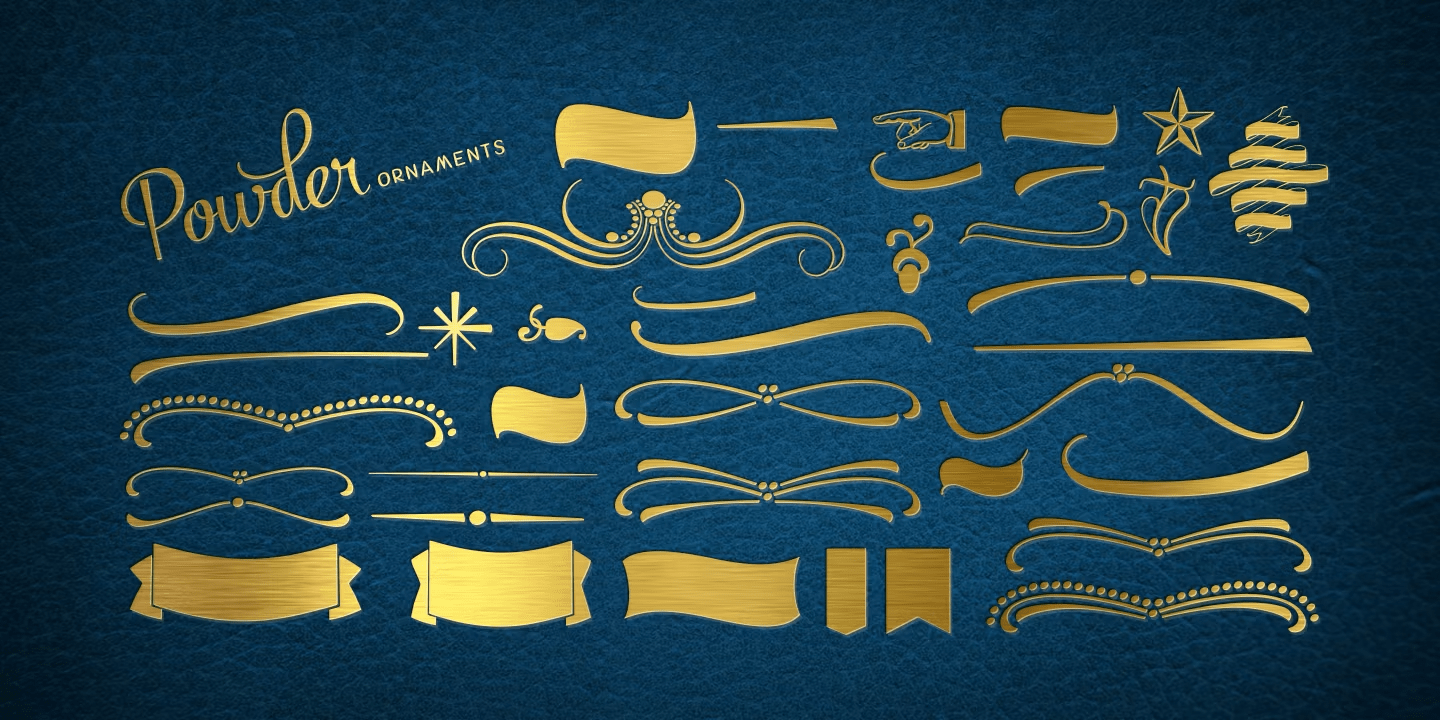 Powder Script Font Poster #1