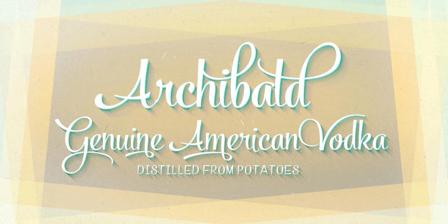 Powder Script Font Poster #1