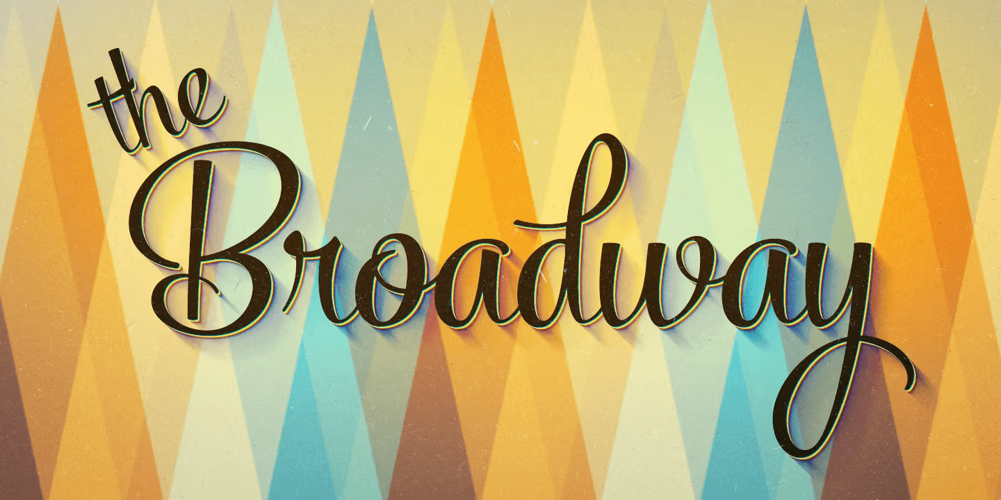 Powder Script Font Poster #1