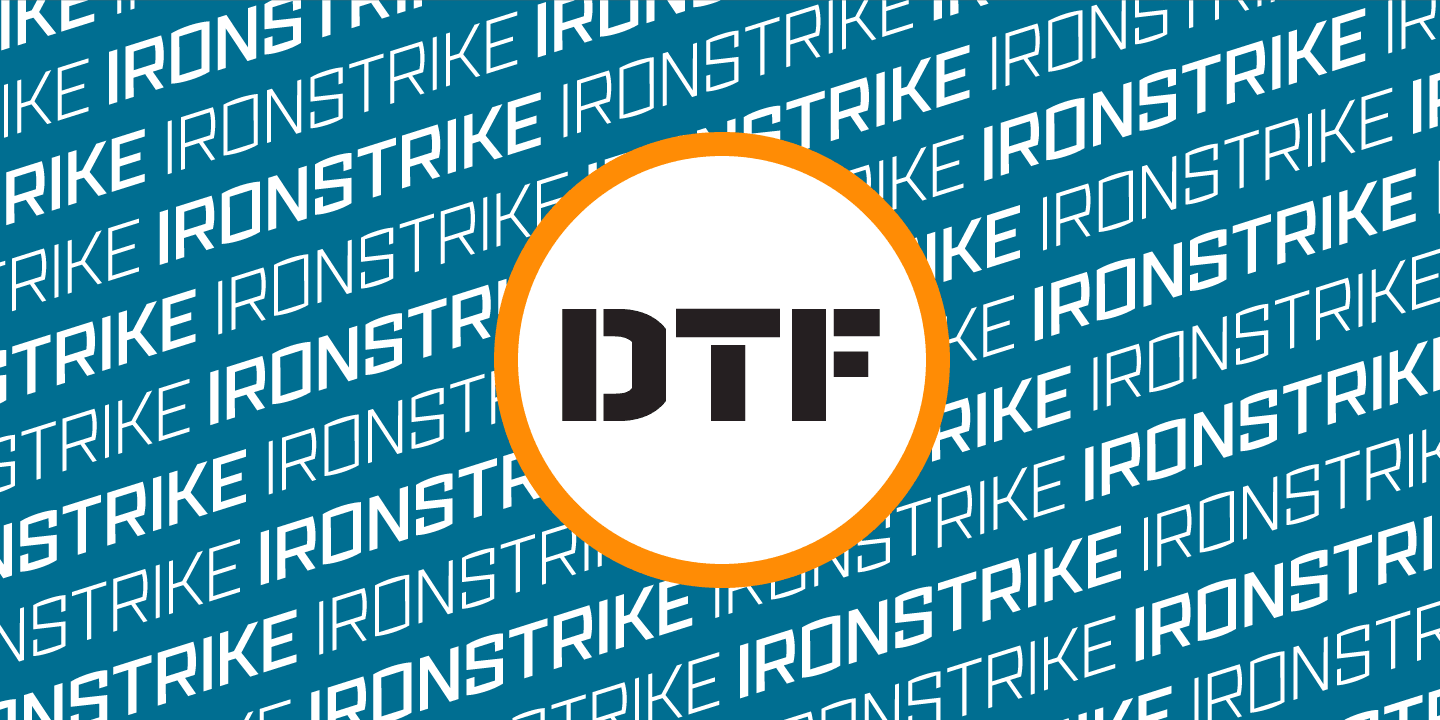 Ironstrike Complete Font Poster #1