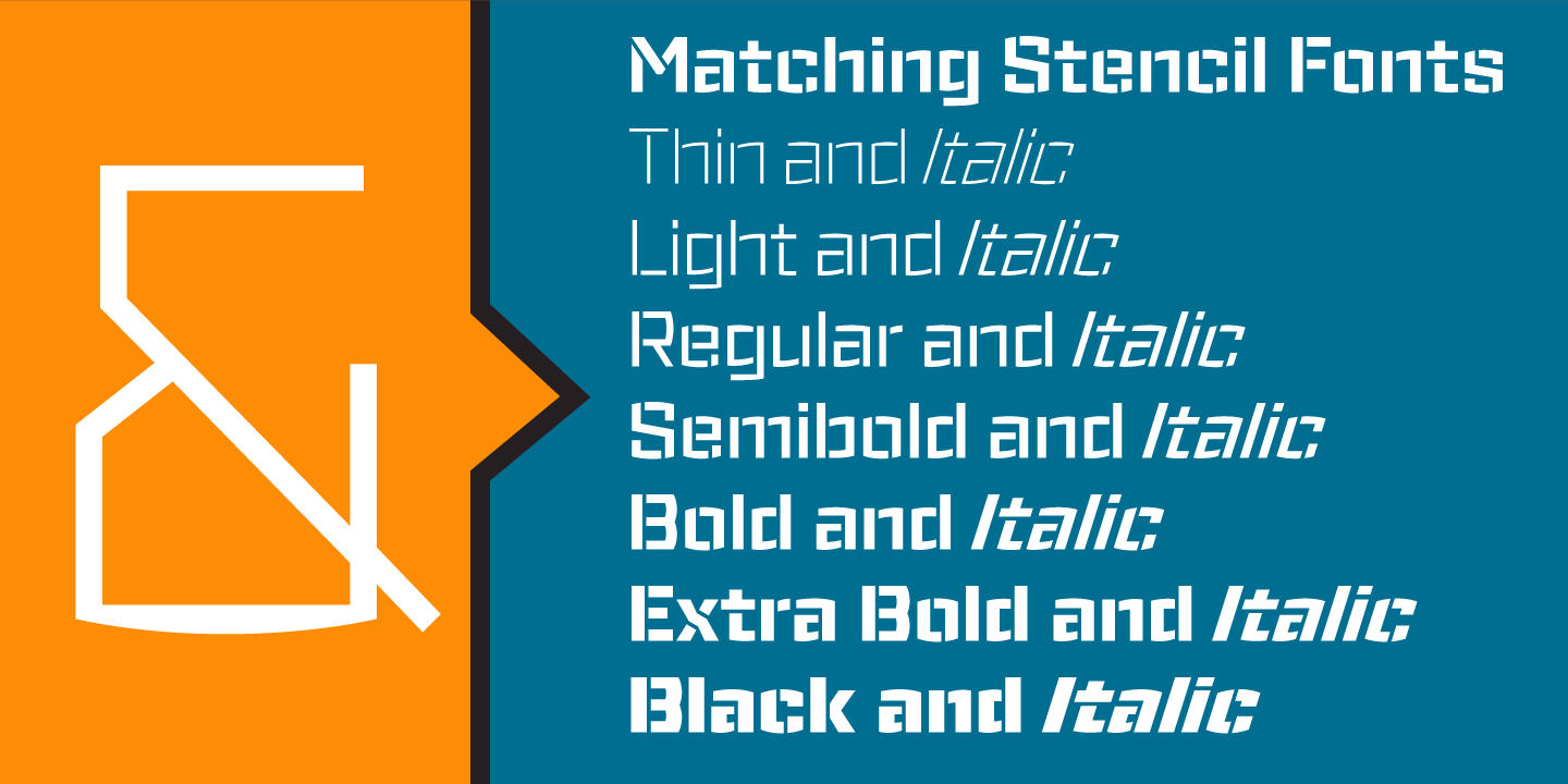 Ironstrike Complete Font Poster #1