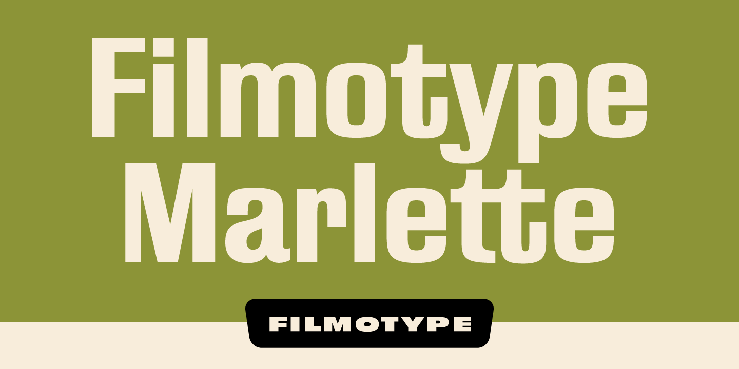Filmotype Marlette Font Poster #1